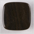 Square Plastic Shank Back Button - 36L/23mm - Black and Brown Animal Stripes and Sparkles