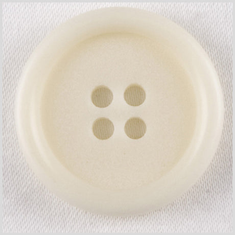 Plastic 4-Hole Button - 36L/23mm - Off White Tire Rim