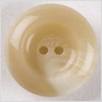 Plastic 2-Hole Button - 28L/18mm - Beige and White Swirl Rolled Rim