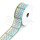 1 1/2" Wired Dippy Dots Ribbon - 10 Yards (White)