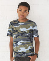 Youth Camouflage Short Sleeve Crew-Neck T-Shirt