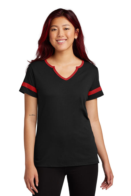 Sport-Tek® Women's Short Sleeve Halftime Notch Neck Tee