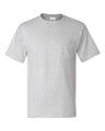 Hanes® Authentic Crewneck Short Sleeve Pocket T-Shirt