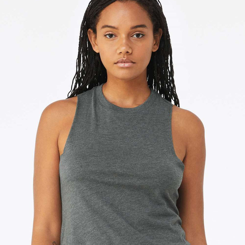 BELLA + CANVAS® Racerback Crop Tank Top For Adult - 6682