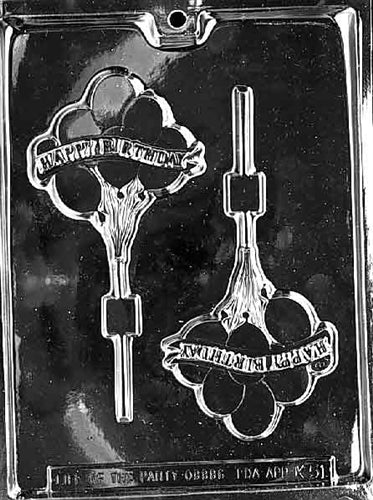 Happy Birthday Balloons Chocolate Mold - LPK051