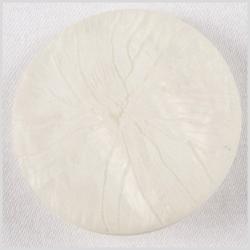 White Plastic Button - 44L/28mm