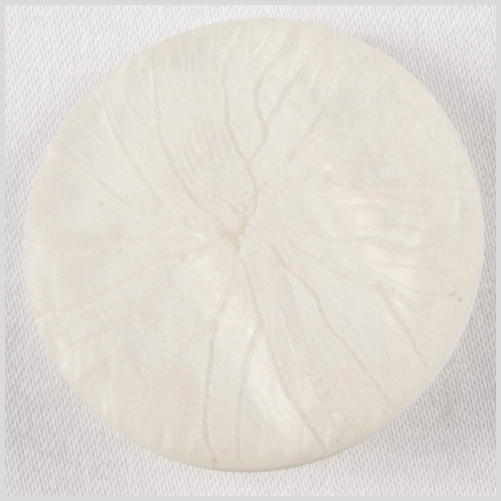 White Plastic Button - 44L/28mm