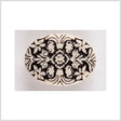White Black Plastic Button - 28L/18mm
