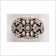 White Black Plastic Button - 36L/23mm