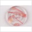 Tire Rim Plastic 4-Hole Button - 36L/23mm - Clear and Baby Pink Swirls