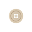 Ivory and White Tire Rim 4-Hole Plastic Button - 30L/19mm