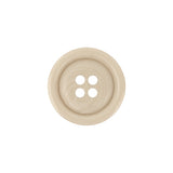 Ivory and White Tire Rim 4-Hole Plastic Button - 30L/19mm