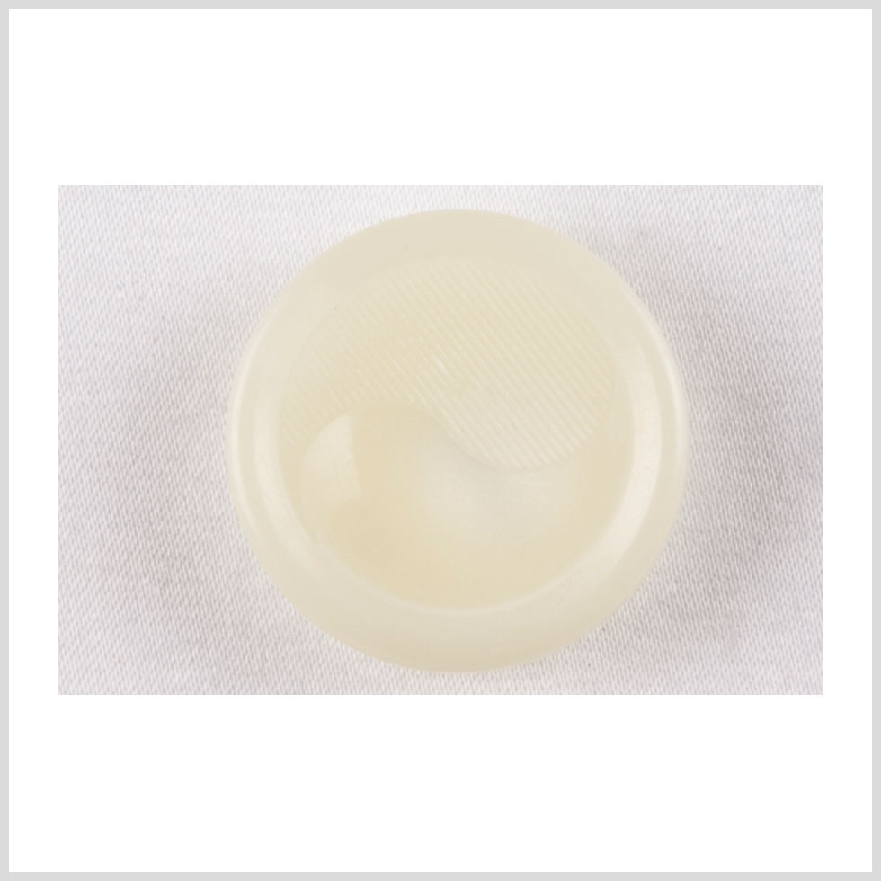 Plastic Shank Back Button - 36L/23mm - Ivory Yin Tang Textured Engraving