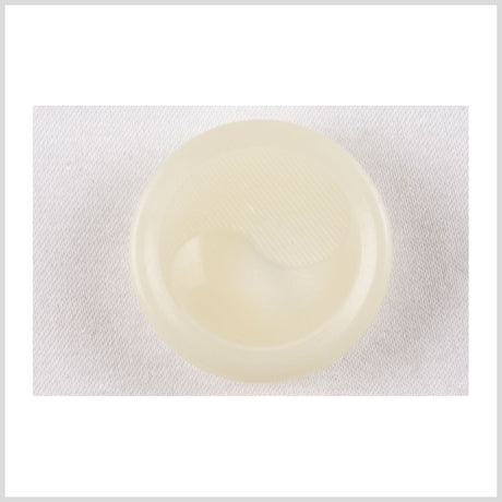 Plastic Shank Back Button - 36L/23mm - Ivory Yin Tang Textured Engraving