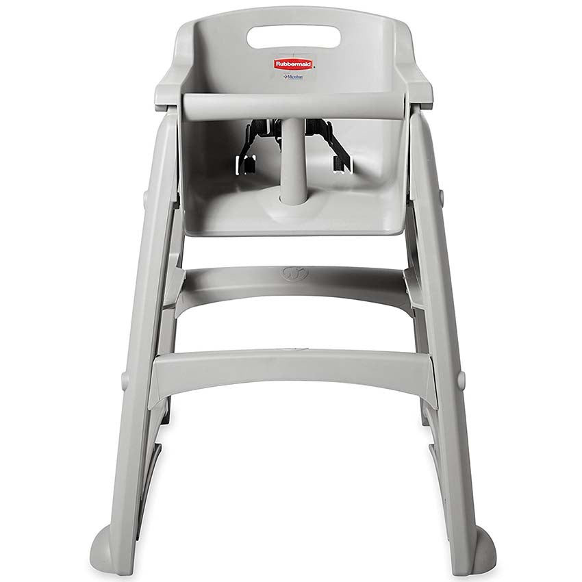 Rubbermaid FG781408PLAT Sturdy Chair High Chair without Wheels, Platinum
