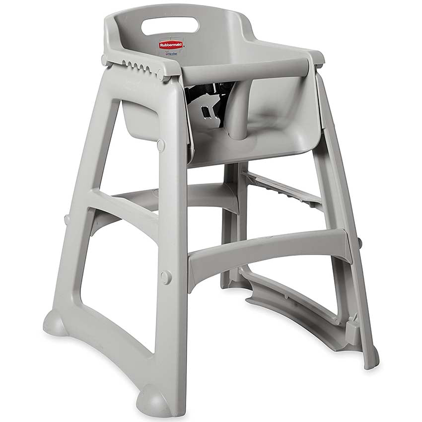 Rubbermaid FG781408PLAT Sturdy Chair High Chair without Wheels, Platinum