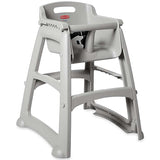 Rubbermaid FG781408PLAT Sturdy Chair High Chair without Wheels, Platinum