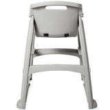 Rubbermaid FG781408PLAT Sturdy Chair High Chair without Wheels, Platinum