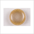 Plastic Shank Back Button - 36L/23mm - Ivory and Gold Glitter Dome