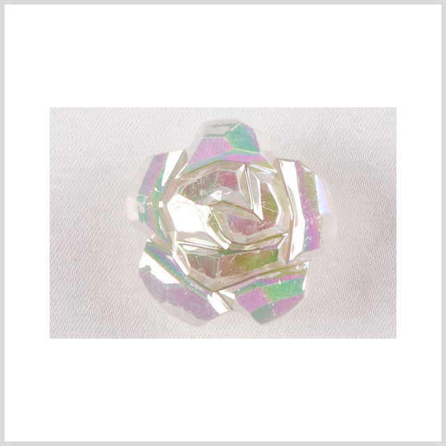 Clear AB Plastic Button - 36L/23mm