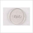 Clear Brown Plastic Button - 24L/15mm