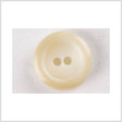 Plastic 2-Hole Button - 36L/23mm - Ivory and White Chunky Rolled Rim with Large Holes