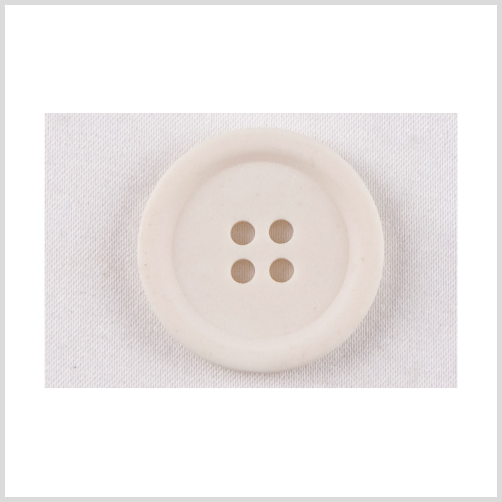 White Plastic Button - 32L/20mm