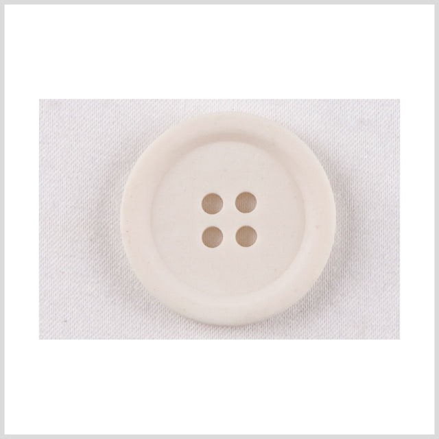 White Plastic Button - 32L/20mm