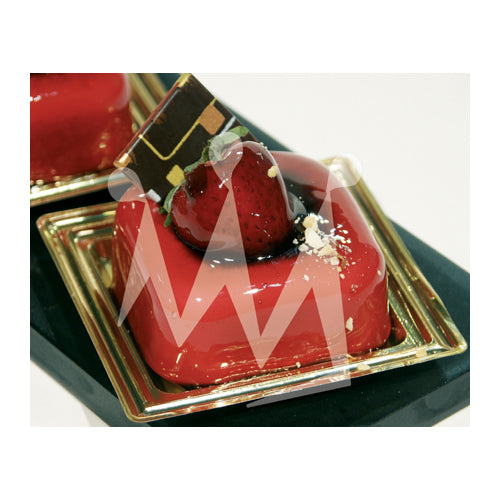 Silikomart Silicone Flexible Bakeware Square Savarin Mold 1.5 Oz, 1.88" x 1.88" x 1.16" High, 15 Cavities