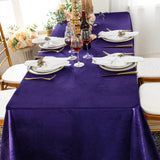 Velvet Rectangular Tablecloth 90x156 Regency Purple