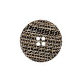 Multicolored Brown 4-Hole Plastic Button - 34L/21.5mm