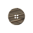 Multicolored Brown 4-Hole Plastic Button - 34L/21.5mm