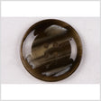 Plastic 4-Hole Button - 54L/34mm - Dark Brown and Cream Striations