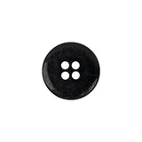 Gold and Black Narrow Rim 4-Hole Blazer Button - 25L/16mm