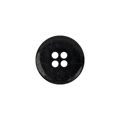 Gold and Black Narrow Rim 4-Hole Blazer Button - 25L/16mm