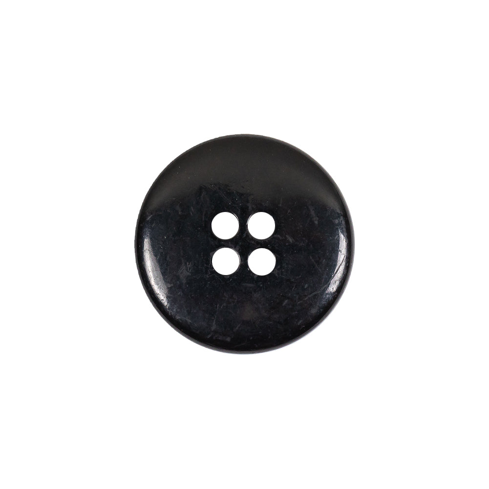 Gold and Black Narrow Rim 4-Hole Blazer Button - 30L/19mm