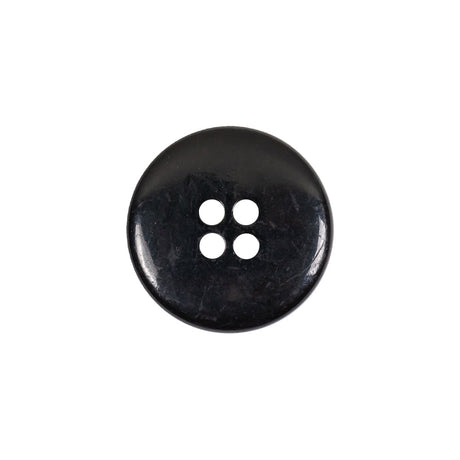 Gold and Black Narrow Rim 4-Hole Blazer Button - 30L/19mm