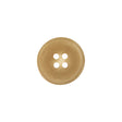 Horn 4-Hole Blazer Button - 24L/15mm - Beige Narrow Rim