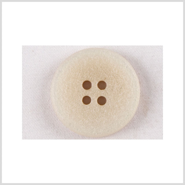 Plastic 4-Hole Button - 28L/18mm - Light Beige and Ivory Textured Gradient
