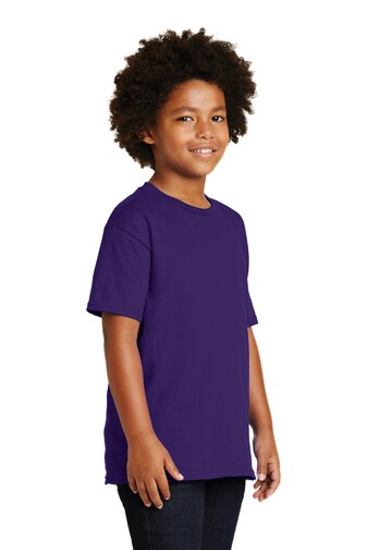 Gildan Youth Ultra Cotton Short Sleeve Crew Neck T-Shirt | Soft Heavyweight Cotton Kids Tee