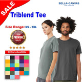 BELLA + CANVAS® Triblend Crewneck Short Sleeve Tee