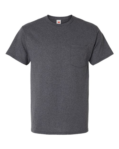 Hanes® Essential T Pocket Crew Neck Short Sleeve T-Shirt