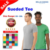 BELLA + CANVAS® Unisex Sueded Crew Neck Short Sleeve Tee