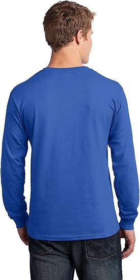 Bayside® USA-তে তৈরি লম্বা হাতার ক্রুনেক টি-শার্ট