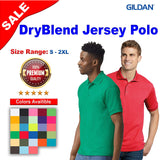 Gildan® DryBlend Short Sleeve Jersey Polo