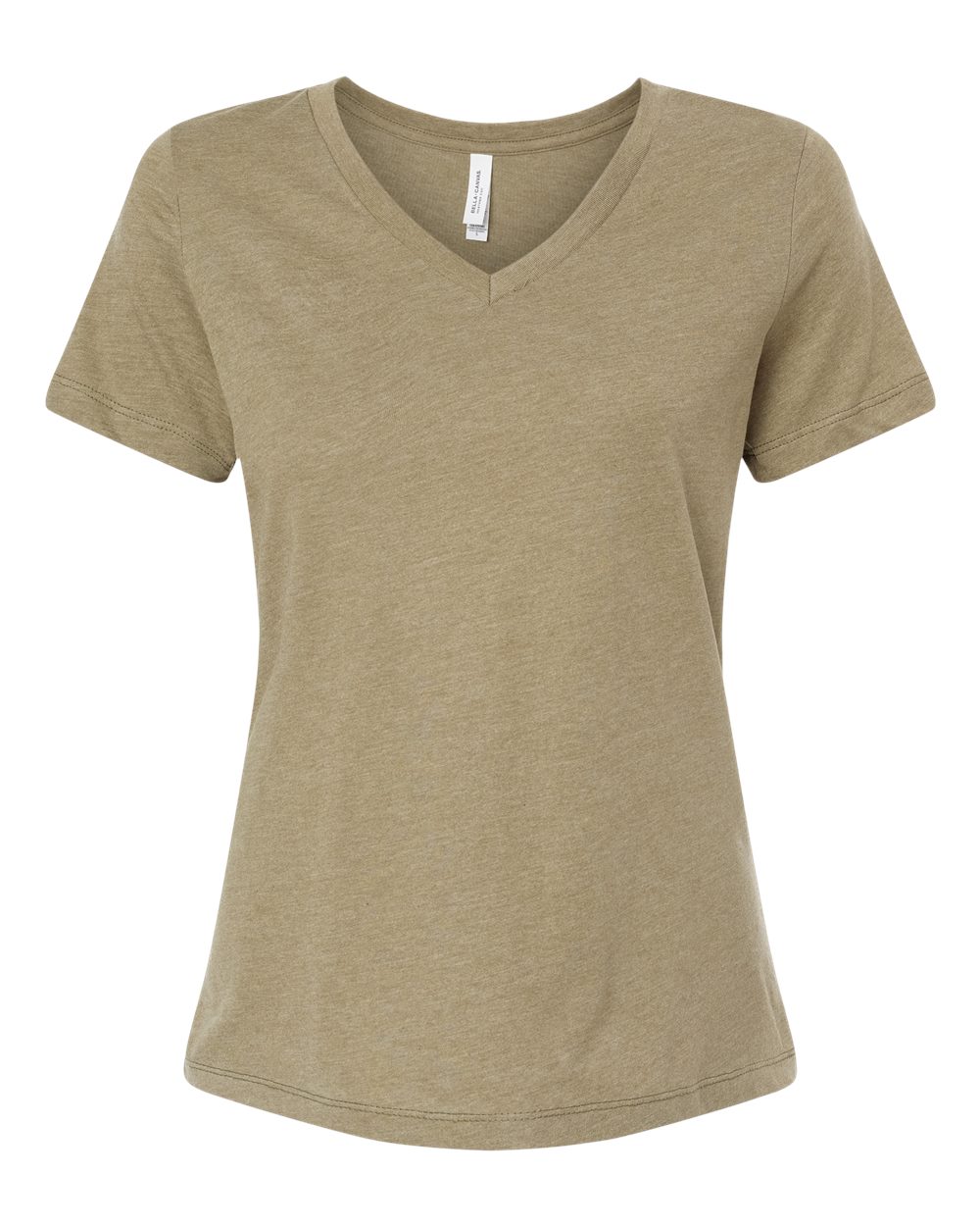 BELLA + CANVAS® Women's Relaxed Heather CVC V-Neck Short Sleeve T-Shirt - 6405CVC
