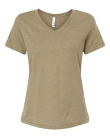 BELLA + CANVAS® Women's Relaxed Heather CVC V-Neck Short Sleeve T-Shirt - 6405CVC