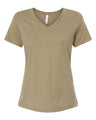 BELLA + CANVAS® Women's Relaxed Heather CVC V-Neck Short Sleeve T-Shirt - 6405CVC
