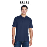 CORE365®Men's Origin Performance Piqué Polo Shirt – Moisture-Wicking, UV Protection, Anti-Microbial, 100% Polyester