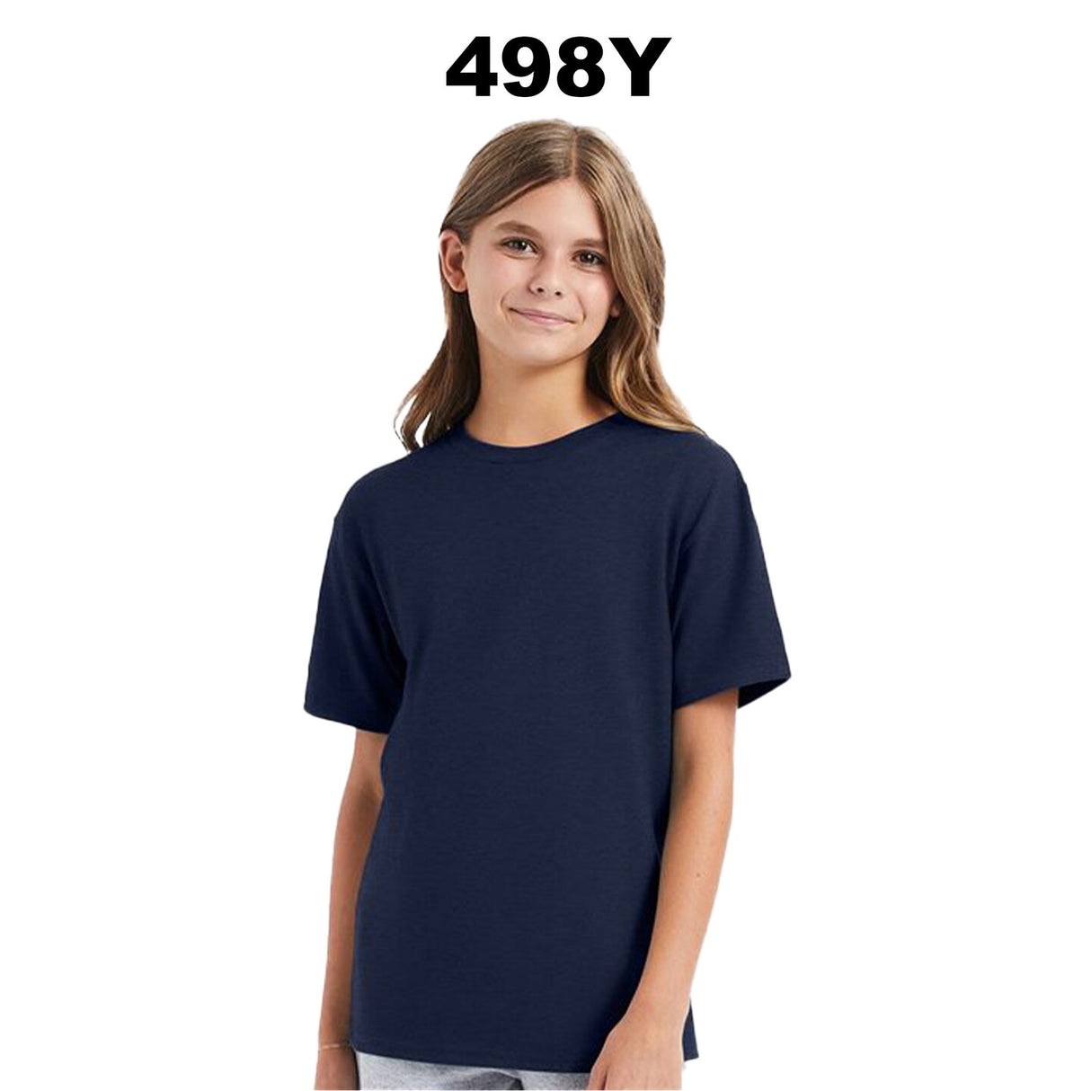 Hanes® Perfect-T Youth Crew Neck Short Sleeve T-Shirt